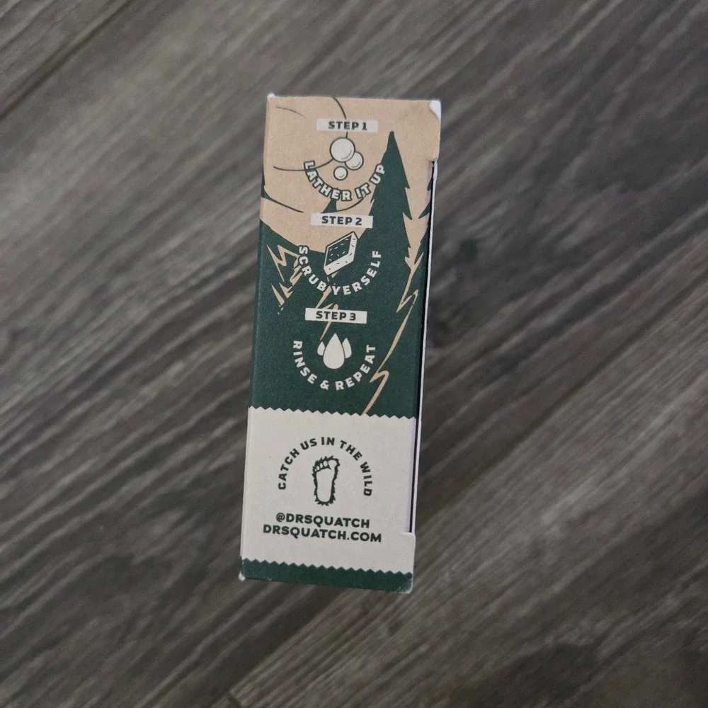Dr. Squatch Frosty Peppermint Snowy Pine Tar Soap Set 5oz Limited Edition New